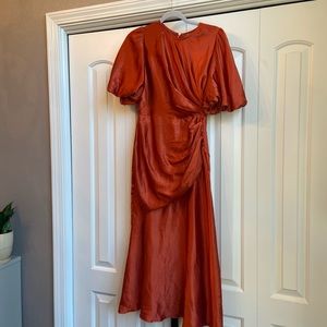 COPY - ASOS satin ruched dress